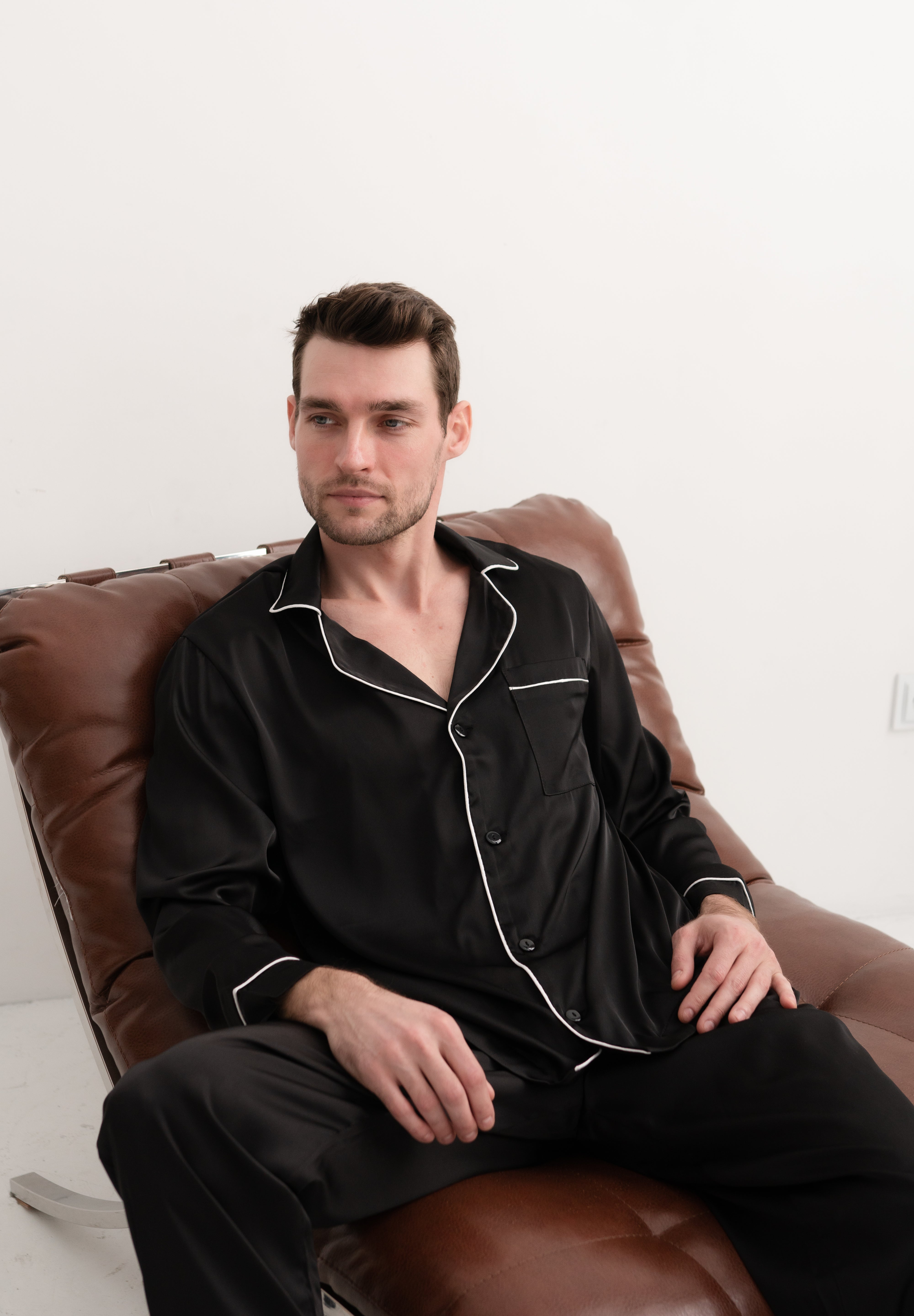 Піжама чоловіча шовкова Leo