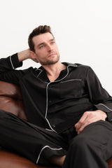 Піжама чоловіча шовкова Leo