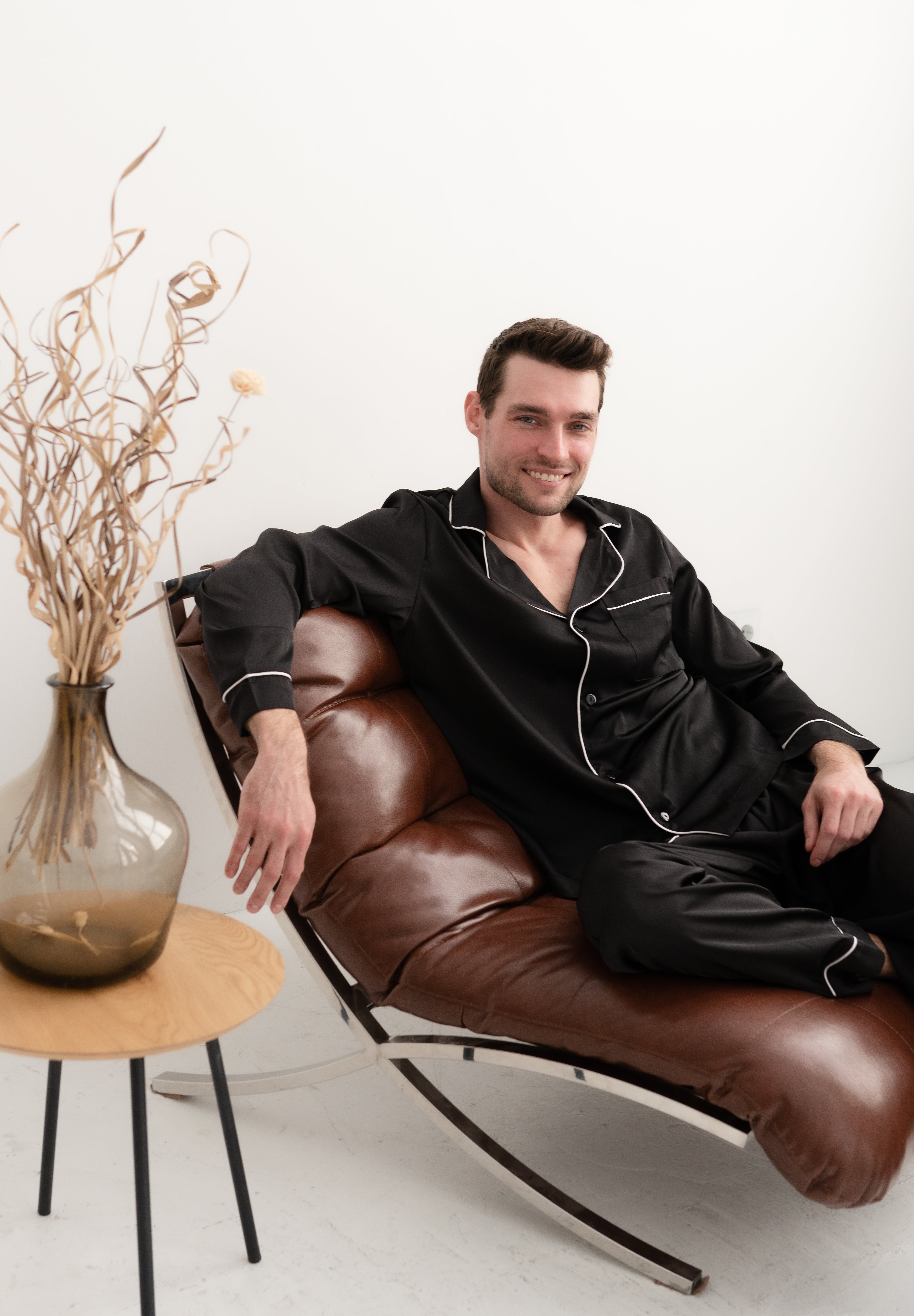 Піжама чоловіча шовкова Leo