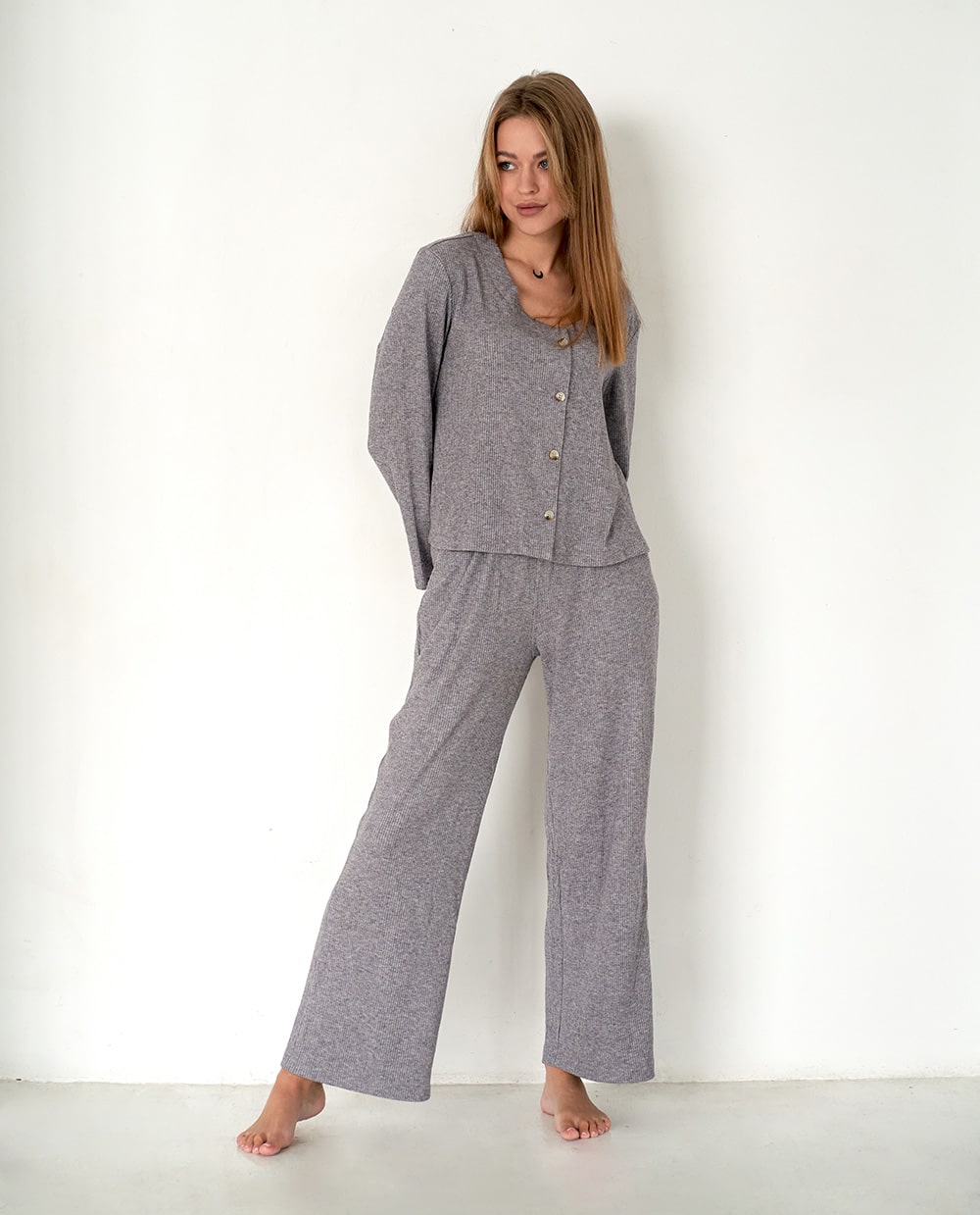 Піжама жіноча в рубчик Rubi