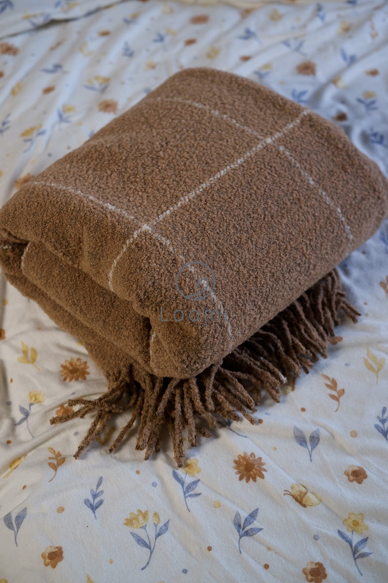 Шерстяний плед Букле