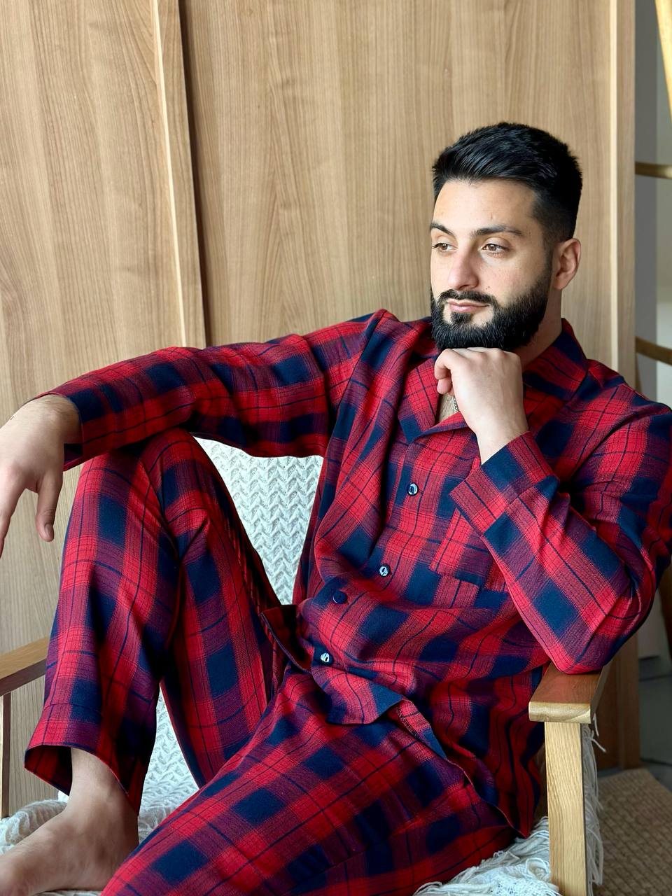 Піжама чоловіча із фланелі Base