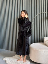 Чоловічий халат з полірованого велсофту Black Diamond