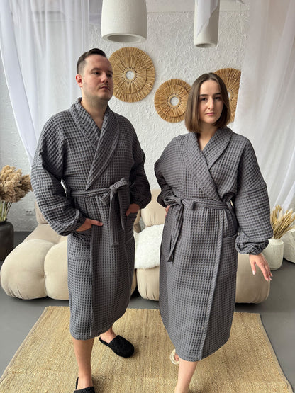 Жіночий халат з грецької вафельки Greece