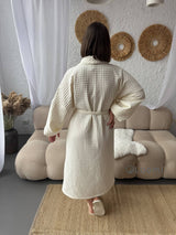 Жіночий халат з грецької вафельки Greece