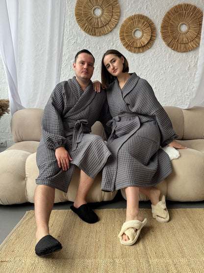 Жіночий халат з грецької вафельки Greece