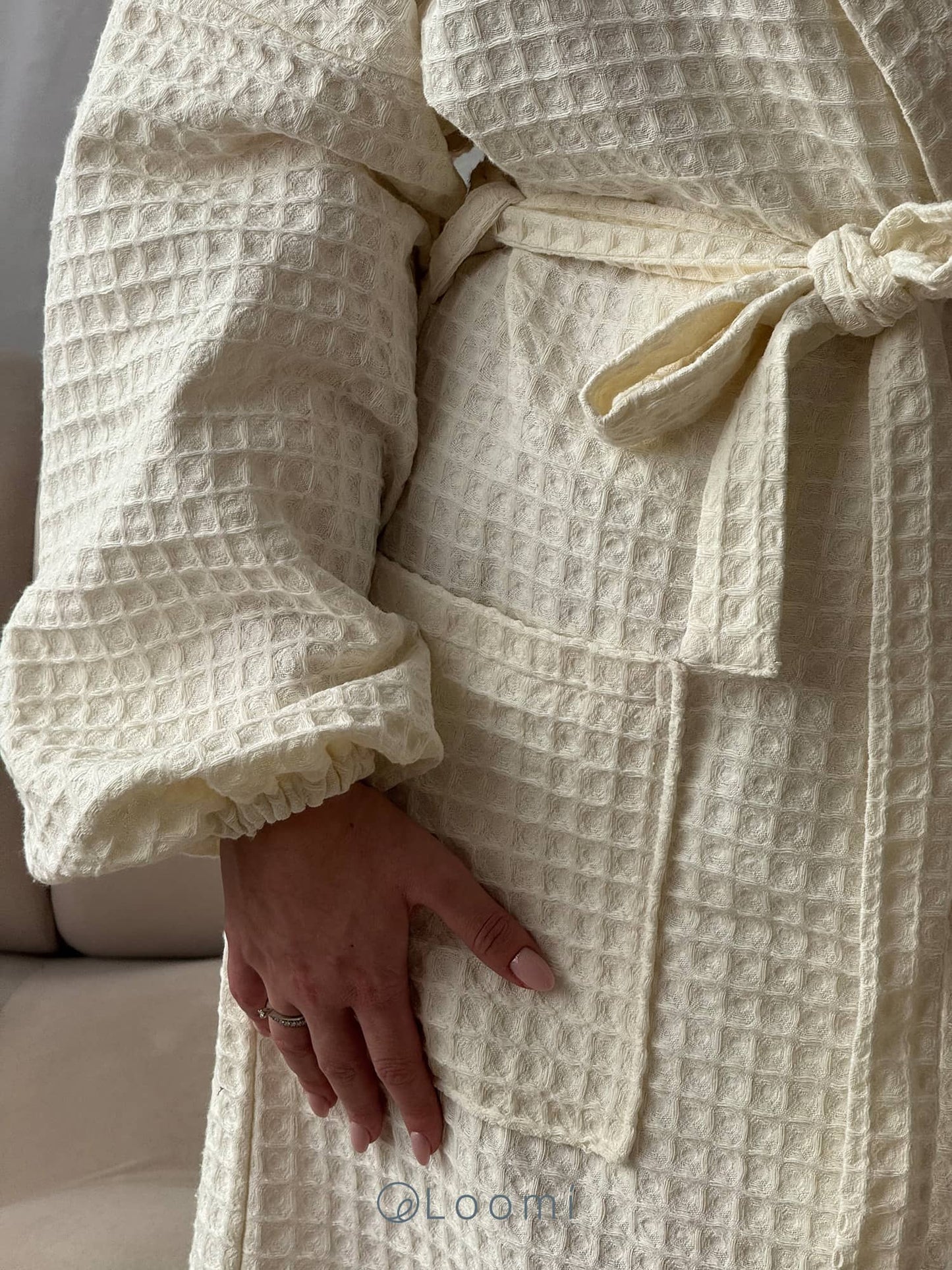 Жіночий халат з грецької вафельки Greece