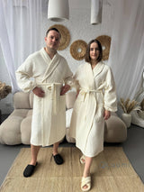 Чоловічий халат з грецької вафельки Greece