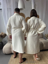 Чоловічий халат з грецької вафельки Greece