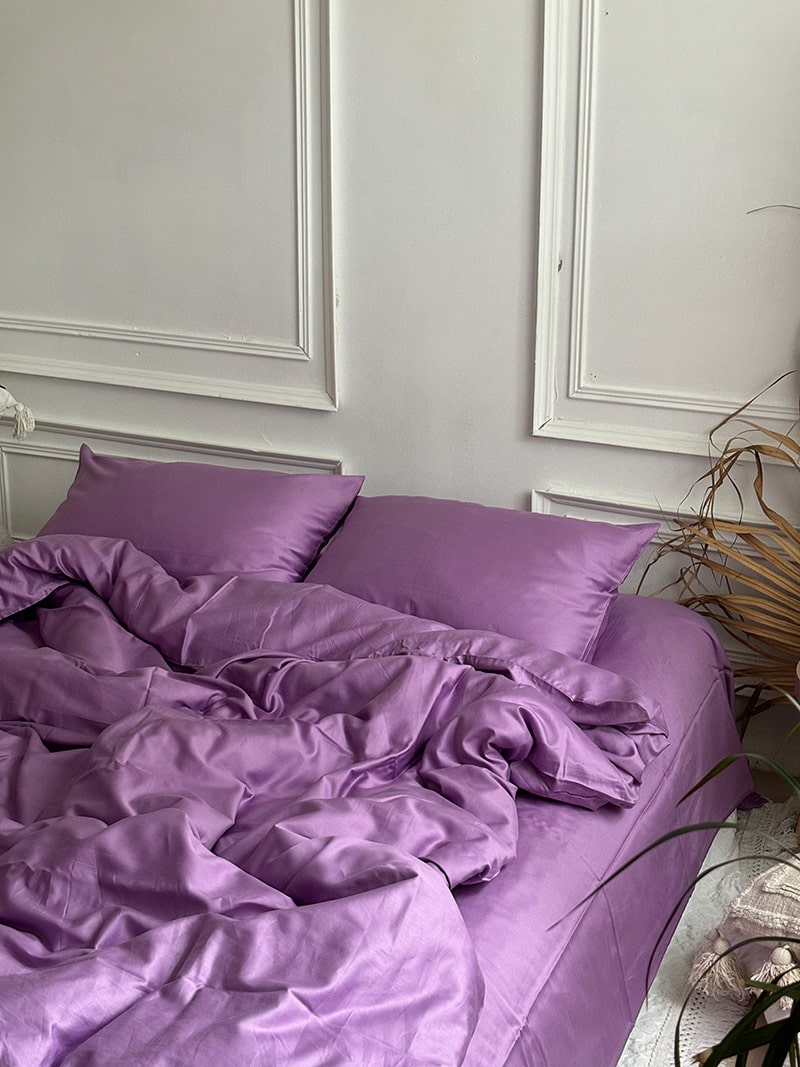 Комплект постільної білизни із преміум сатину Lilac