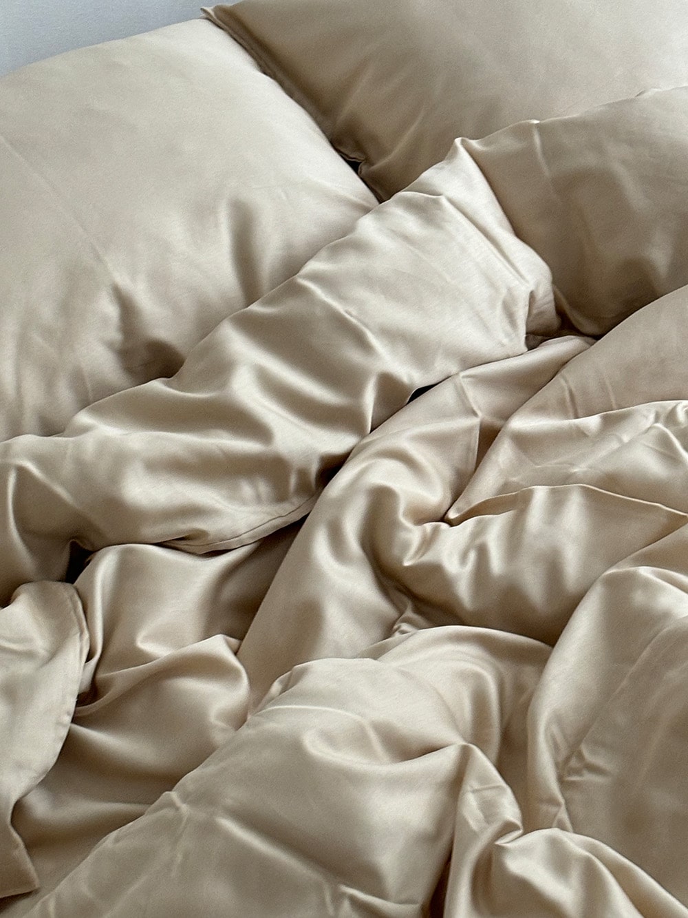 Комплект постільної білизни із преміум сатину Beige