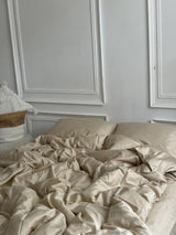 Комплект постільної білизни із преміум сатину Beige