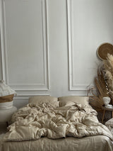 Комплект постільної білизни із преміум сатину Beige