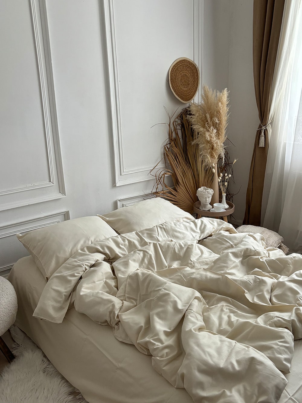 Комплект постільної білизни із преміум сатину Milky