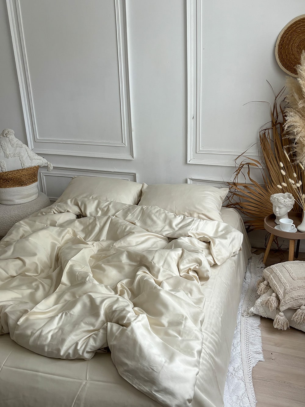 Комплект постільної білизни із преміум сатину Milky