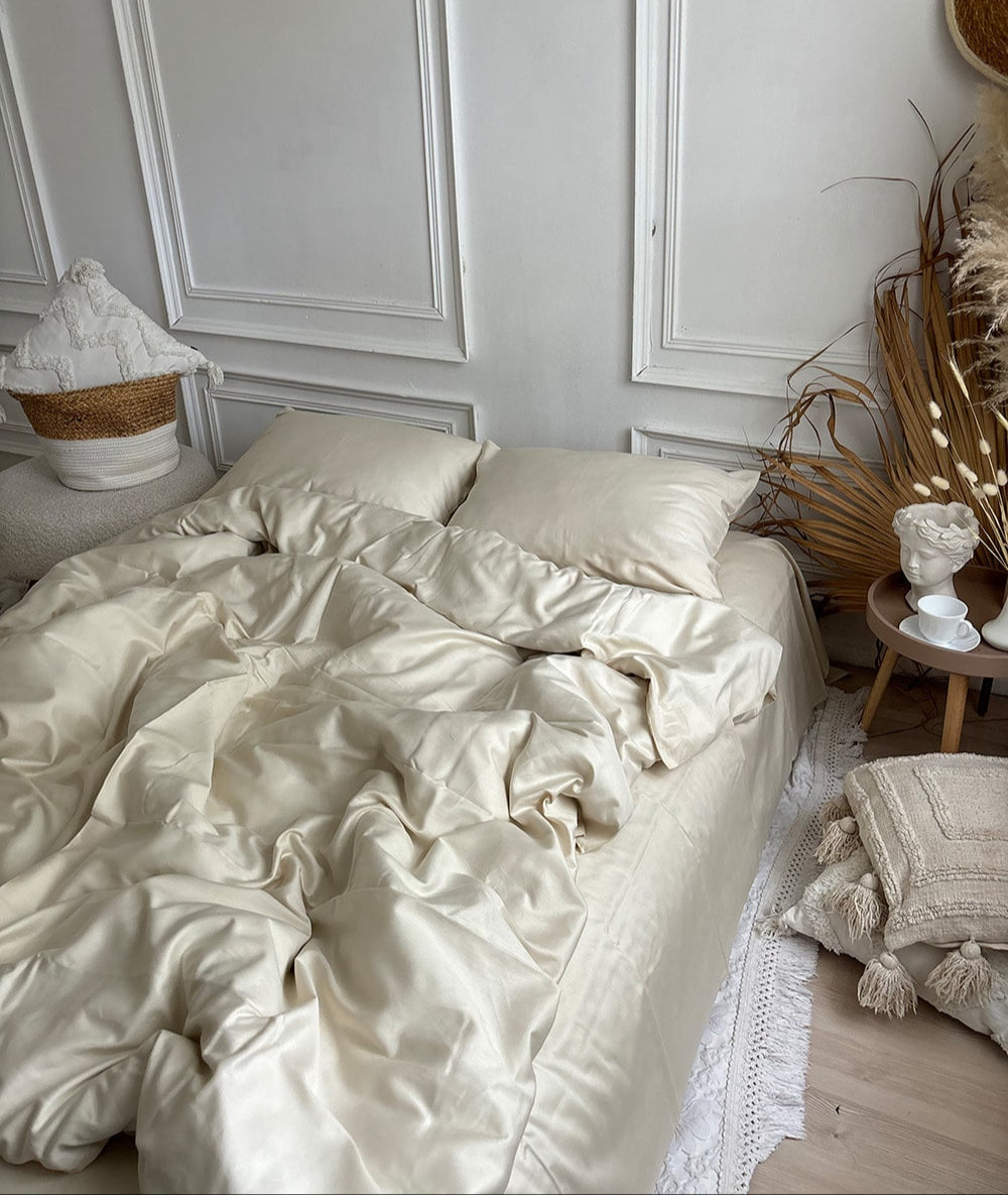Комплект постільної білизни із преміум сатину Milky
