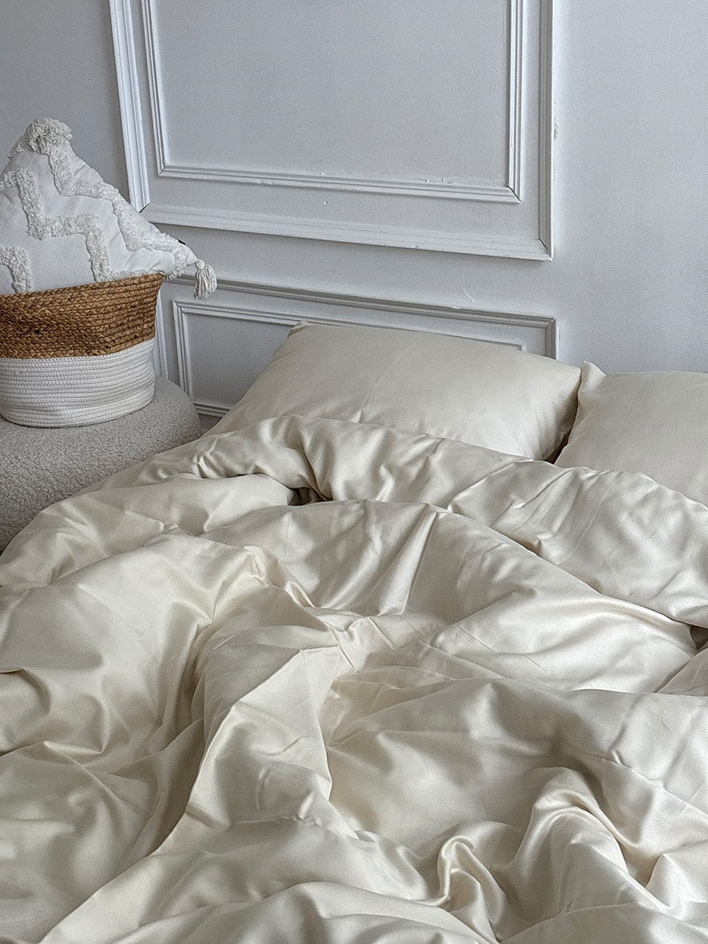 Комплект постільної білизни із преміум сатину Milky