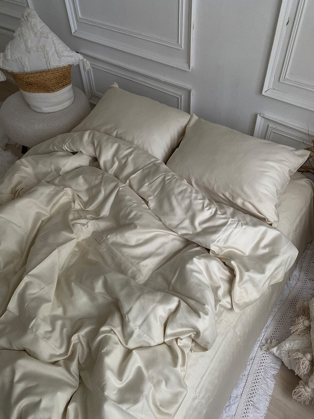 Комплект постільної білизни із преміум сатину Milky