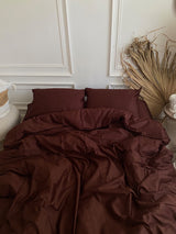 Комплект постільної білизни із преміум сатину Chocolate