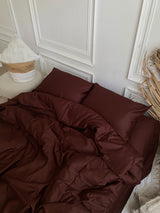 Комплект постільної білизни із преміум сатину Chocolate