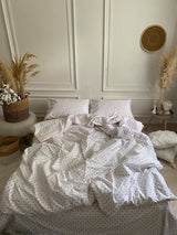 Комплект постільної білизни із ранфорсу Pink Hearts