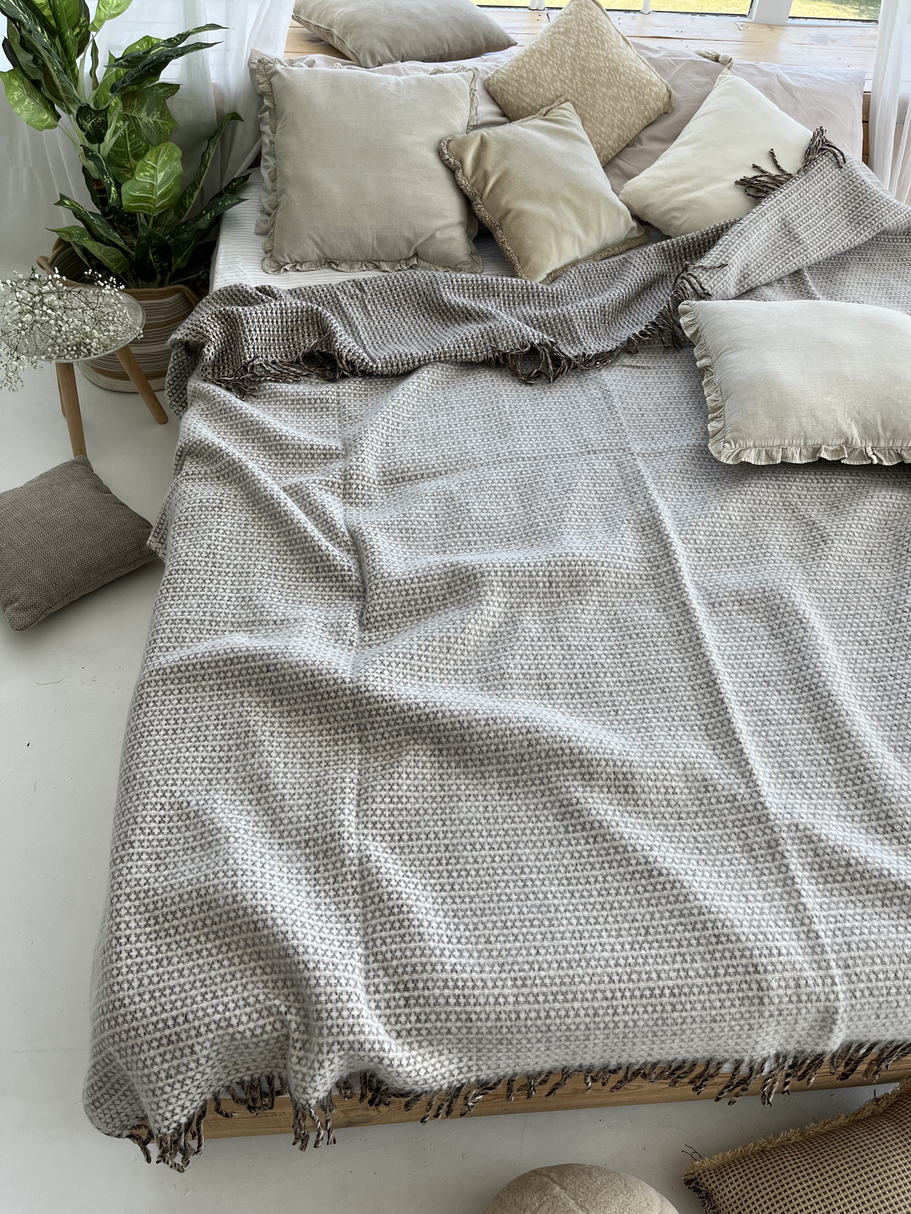 Шерстяний плед Wool