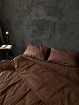 Комплект постільної білизни із ранфорсу Chocolate