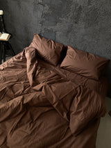 Комплект постільної білизни із ранфорсу Chocolate