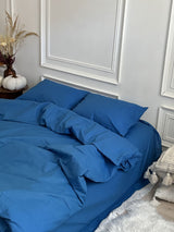 Комплект постільної білизни із бязі Blue