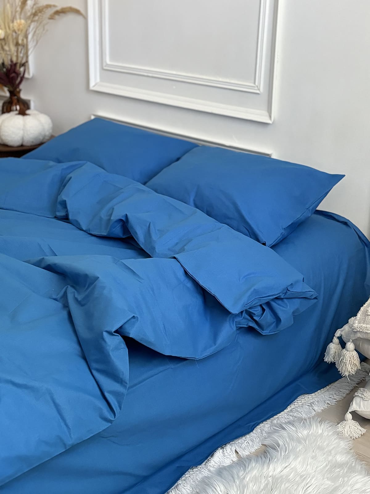 Комплект постільної білизни із бязі Blue