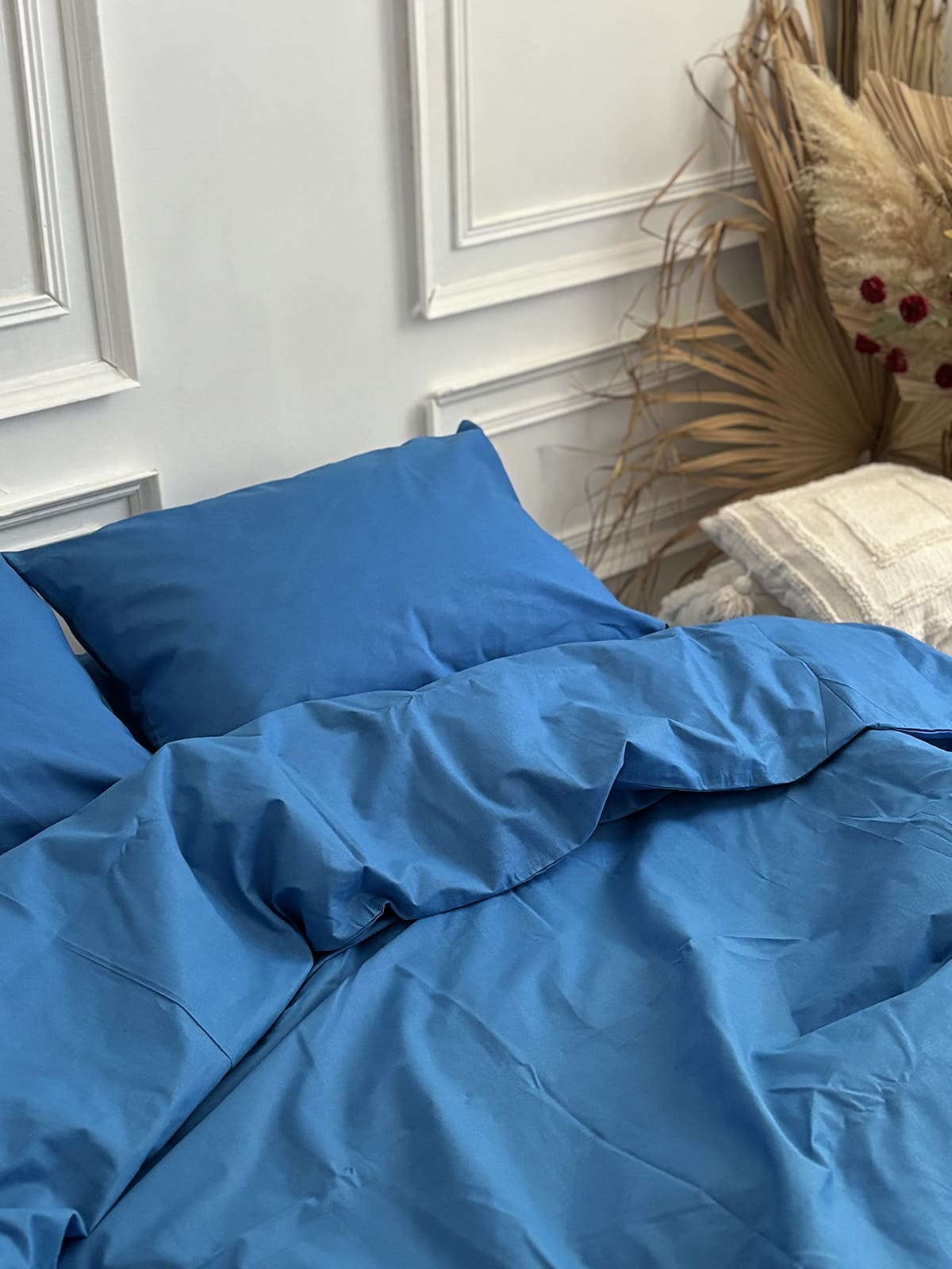 Комплект постільної білизни із бязі Blue