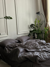 Комплект постільної білизни зі страйп сатину Antratsyt