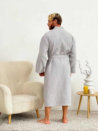 Чоловічий халат вафельний Kimono
