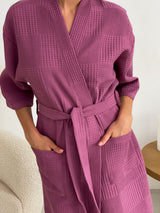Жіночий халат вафельний Kimono