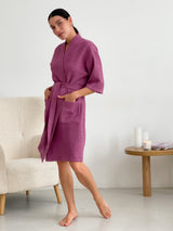 Жіночий халат вафельний Kimono