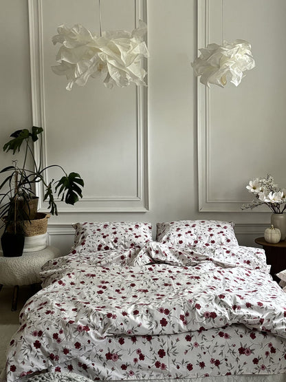 Комплект постільної білизни із бязі Red Flowers