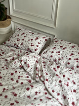 Комплект постільної білизни із бязі Red Flowers