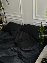 Комплект постільної білизни із преміум сатину Black