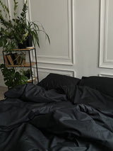 Комплект постільної білизни із преміум сатину Black