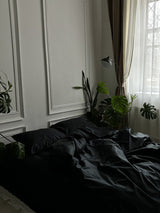 Комплект постільної білизни із преміум сатину Black