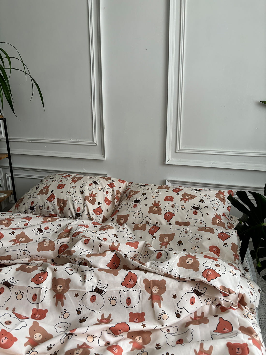 Комплект постільної білизни із бязі Ведмедики
