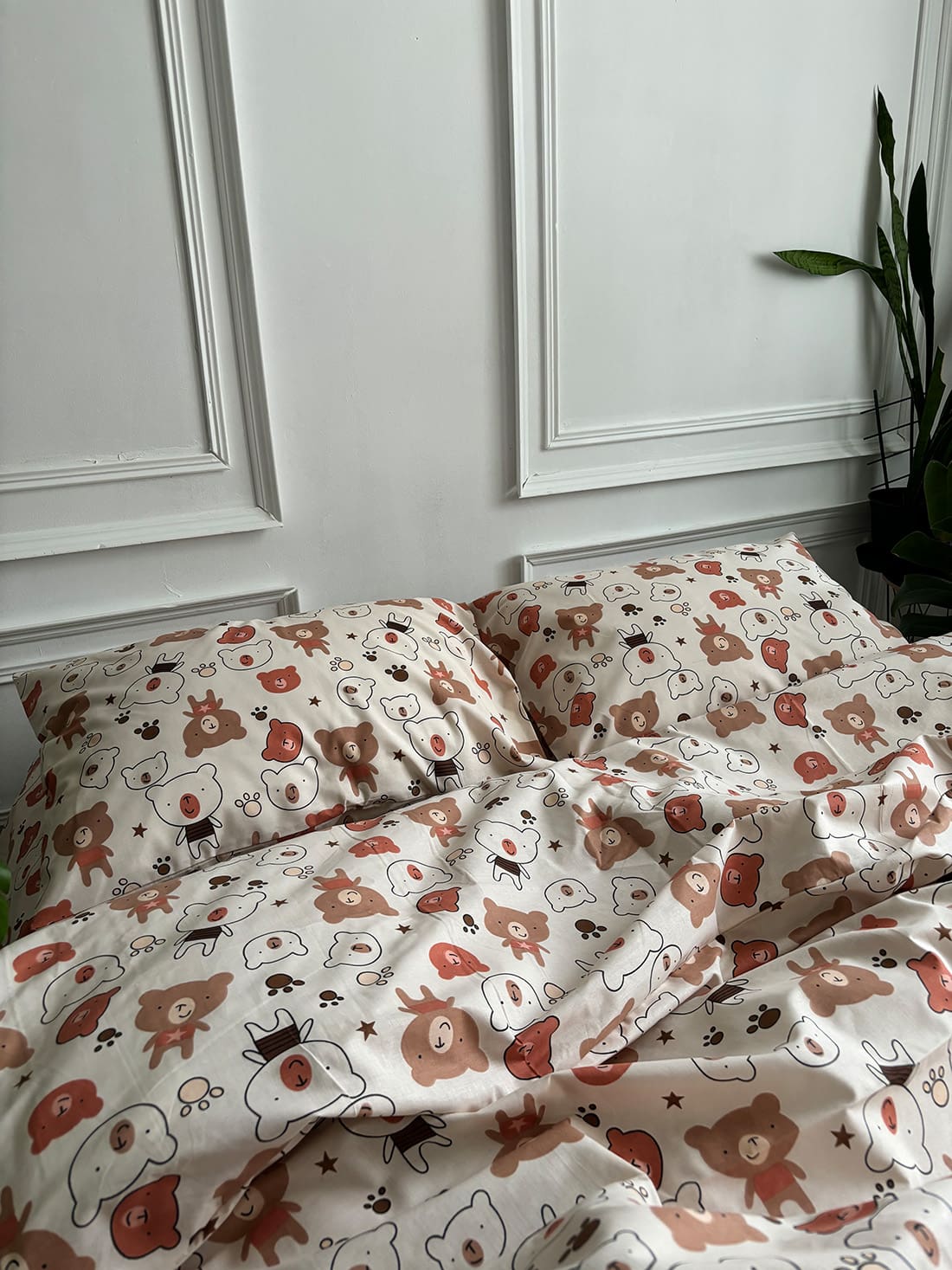 Комплект постільної білизни із бязі Ведмедики