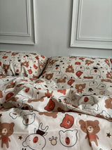 Комплект постільної білизни із бязі Ведмедики