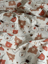 Комплект постільної білизни із бязі Ведмедики