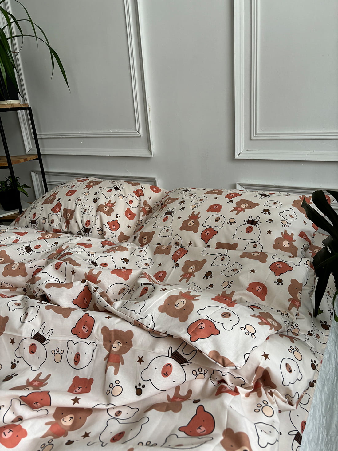 Комплект постільної білизни із бязі Ведмедики