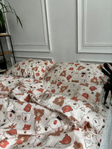 Комплект постільної білизни із бязі Ведмедики