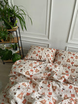 Комплект постільної білизни із бязі Ведмедики