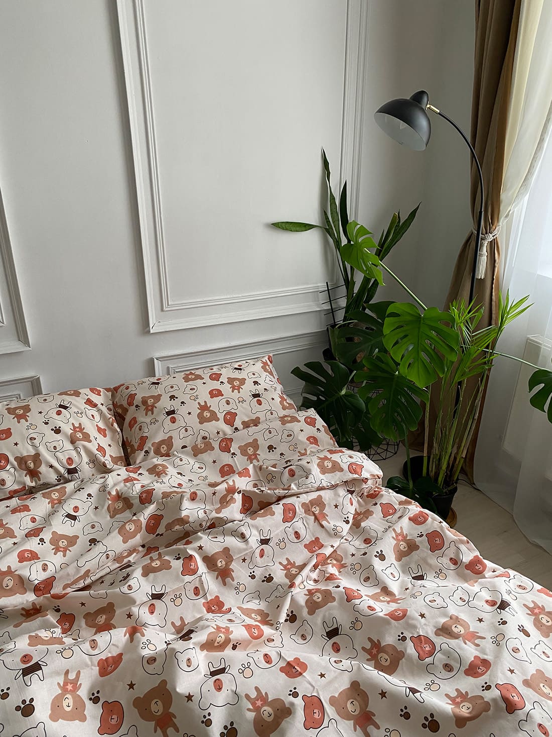 Комплект постільної білизни із бязі Ведмедики