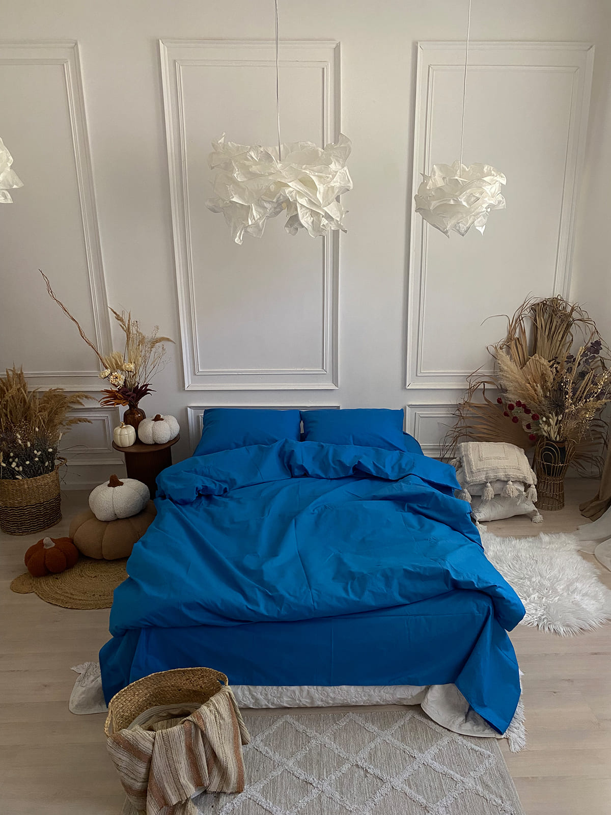 Комплект постільної білизни із бязі Blue