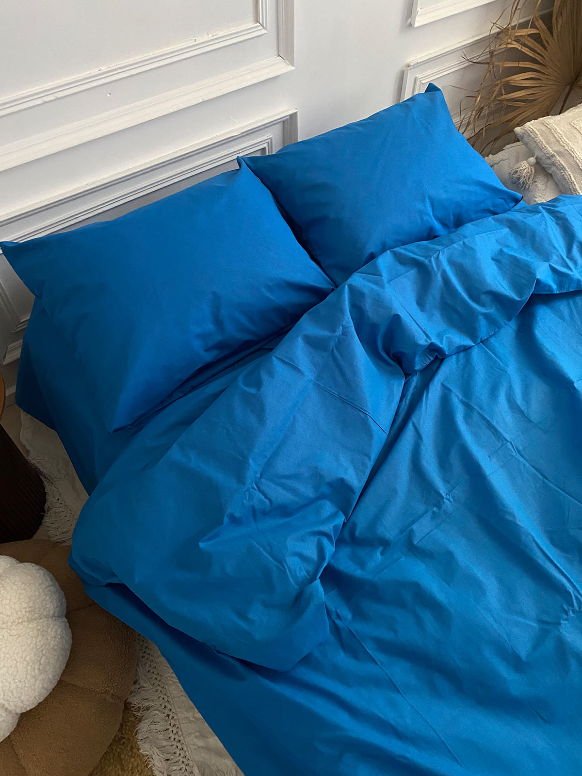 Комплект постільної білизни із бязі Blue